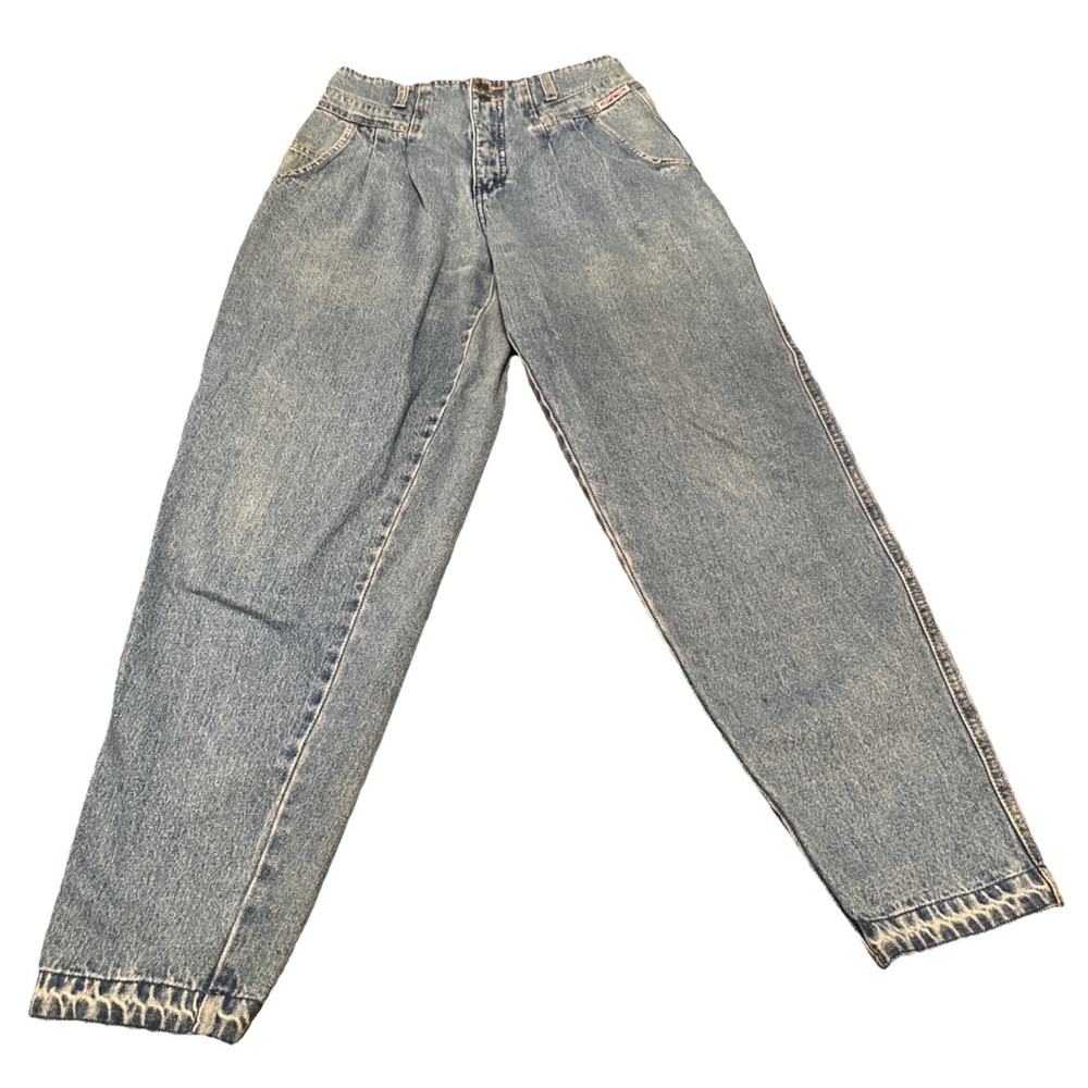 Vintage Britannia Jeans Women's Size 12 Plaid‎ Lined High Waist Tapered 80s 90s